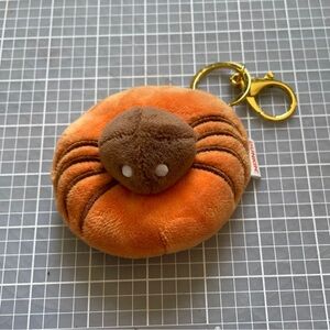 Dunkin Donuts Orange Spider Doughnut Keychain Bag Charm Halloween